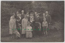 Studentika alte Herren Couleur Säbel Schützenkette? Königskette? alte Fotokarte