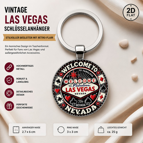 Las vegas schlüsselanhänger - las,