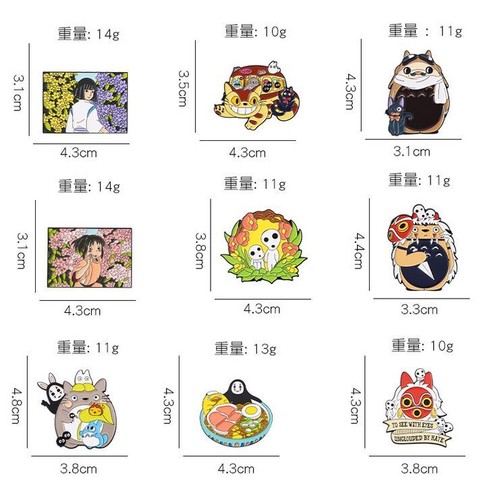 Chihiro totoro kiki pin - chihiro,