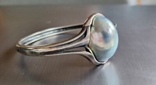 Armreif Armspange aus Silber mit großer Barockperle