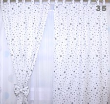 Vorhänge mit Schlaufen für  Kinder  Baby Gardine  Kinderzimmer Vorhang