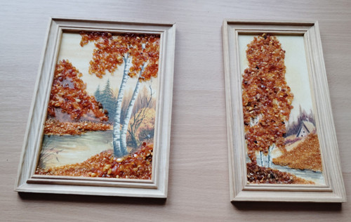 Bernsteinbilder wandbilder - 2x, bernsteinbilder/wandbilder