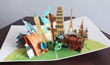 3D Pop-Up Karte Grußkarte