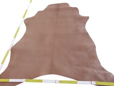 Lederhaut ZIEGE NATUR BRAUN VINTAGE 60x50 1,4mm echt Oberleder Blankleder Fell