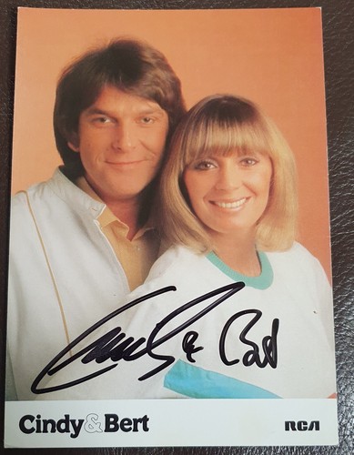 Autogrammkarte cindy bert - cindy, &