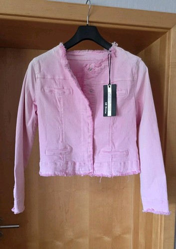 Damen jeans jacke rose - jeans,