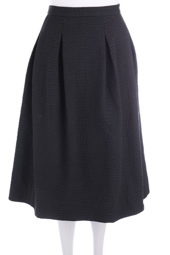 Midi falten rock xl blau - midi-falten-rock,