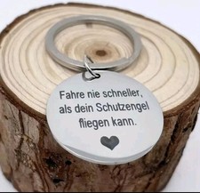 Schlüsselanhänger Fahr Vorsichtig Schutzengel Geschenk Liebe Herz Drive Safe 