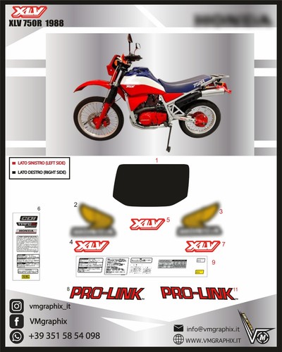 Xlv 750 1988 - 1988, aufkleber
