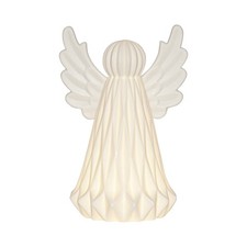 Star Trading  Leuchtender Engel ,Vinter', Keramik, Weihnachtsleuchte mit Batteri