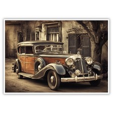 Fahrzeug Auto A4 Kunstdruck