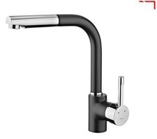 Teka ARK 938 N Chrom Schwarz Armatur mit herausziehbarem Auslauf