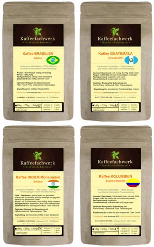 Kaffee probierpaket 4x100g - kaffee,