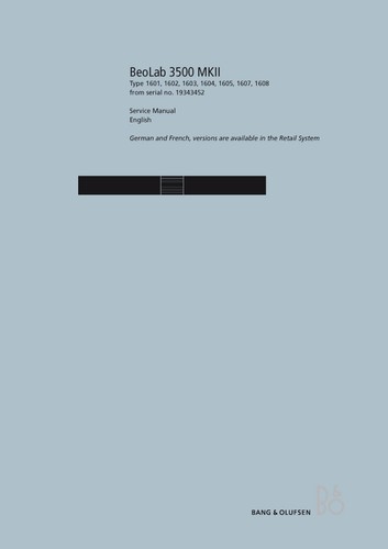 Service manual anleitung bang - manual-anleitung,