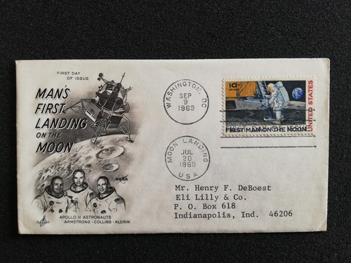 Fdc usa 1969 first - first, landing