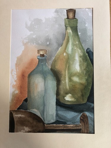 Kunst aquarell bild gemälde - aquarell,