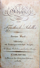 ? Friedrich v. Schiller: GEDICHTE. Zweiter Theil. 1816 Carlsruhe