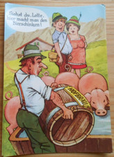 Ansichtskarte Postkarte Bayerische Hofbräu Org. Funny Card - zum Oktoberfest