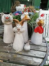 Zaunhocker Tiere u.a. aus Keramik