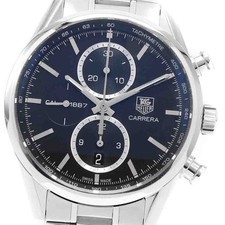 TAG Heuer Carrera Caliber 1887 Herren Chronograph Schwarz SS Automatik Ref.CA...
