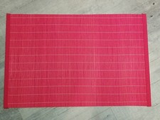 5 Tischuntersetzer set, Farbe Rot, aus Holz