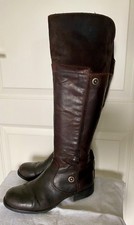 Vera Gomma Stiefel / Reitstiefel Gr. 38, 38,5 Leder braun dunkelbraun