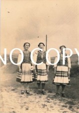 Foto WKII -  Polnische Mädels in Tracht -  Ostpolen Polska   1940  X16