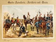 Garde du Corps Husar Ulan Kürassier Dragoner Pauke Trommel Kavallerie Lanze Helm