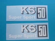   Zündapp Aufkleber KS 50 Super Sport Typ 530 KS 50 WC Sport Super 2 Stück