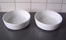 2x WMF Porzellanschale (Nuevo?) Rillendesign Desserschale Beilagenschale 14,5cm