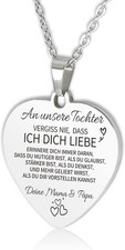An Meine Tochter Enkelin Kette Herz Halskette Für Damen Mädchen Geburtstagsgesch