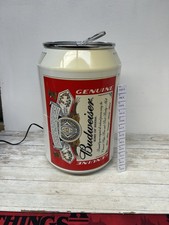Budweiser Dosen Mini Kühlschrank Kühlbox Retro Getränkebox Man Cave voll funktionsfähig 