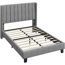 Polsterbett Bettrahmen Stabiles Doppelbett Familienbett Gepolstertes wie Neu