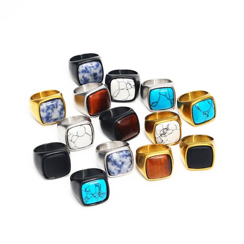 Männer titan stahl ring - titan,