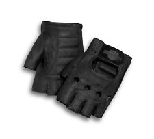 Harley-Davidson Pigskin Fingerless Gloves Freizeit Leder Handschuhe fingerlos