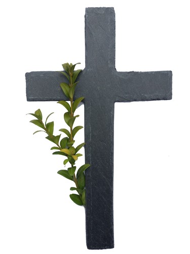 Schiefer kreuz 25x15cm - kreuz,