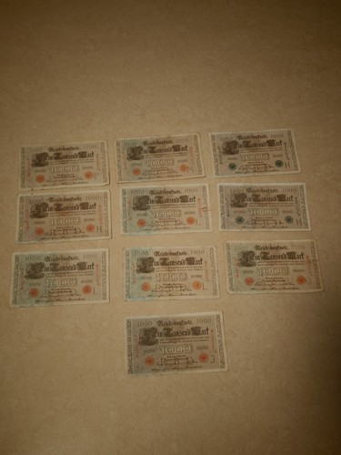 1000 mark konvolut scheine - konvolut, 10