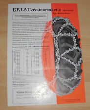 dachbodenfund alt prospekt blatt erlau traktor kette DRP 1959 reklame werbung