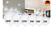 LED Panel Einbaustrahler 230V Spots Flach Slim Einbauleuchte Rund Deckenleuchten