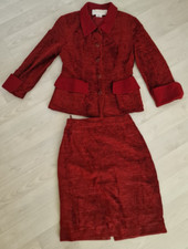 NINA RICCI Paris Kostüm Größe 46 bzw. 38/40 EU  NEUWERTIG ROT hoher Neupreis