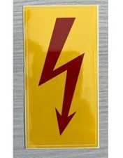 Aufkleber Elektro roter Blitz