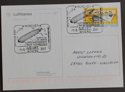 Zeppelin sonderstempel auf - zeppelin,