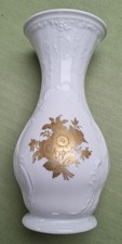 Rosenthal Vase "Classic Rose Collection" weiß /gold - 17,5 cm hoch