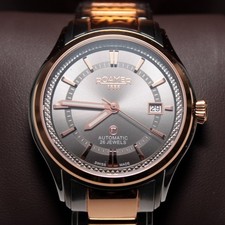 Neu! Roamer SwissMade Automatic R-MATIC III bra,silb,gold STP1-11 wie ETA 2824II