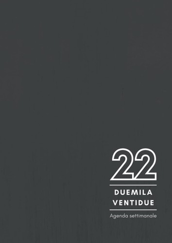 Agenda settimanale 2022
