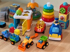 MEGA Kleinkinder Spielzeugpaket – Motorik, Steckwürfel, Bücher, VTech uvm.
