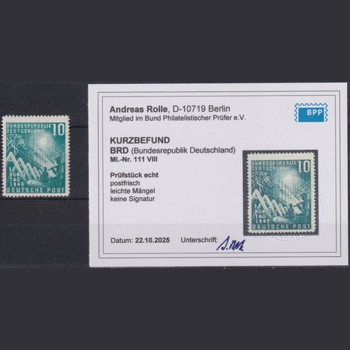 Bund michel 111 - nr., viii