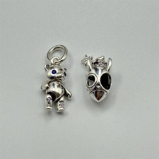 Teddybär Charm Anhänger Set