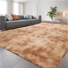 Weicher Hochflor Teppich – Rutschfester Zottelteppich für Schlafzimmer 60x90cm