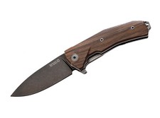 LionSteel Messer KUR Santos Wood SW Flipper Sleipner Stahl Taschenmesser 